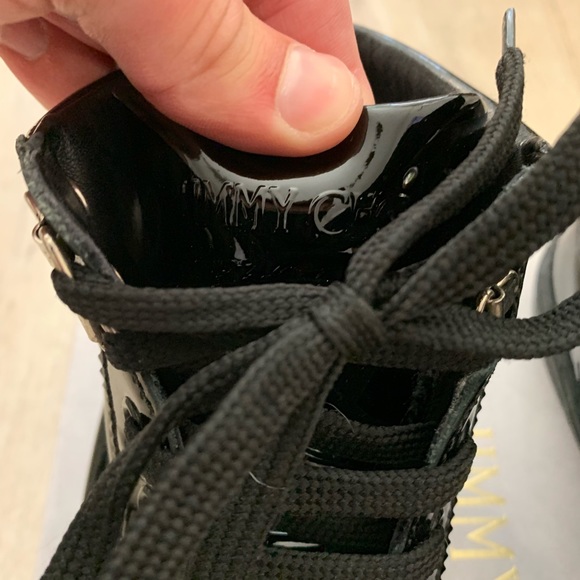 Patent Black Jimmy Choo Argyle Hightops - Picture 4 of 4